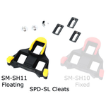 SHIMANO SM-SH11 SPD-SL CLEAT SET FLOATING MODE - YELLOW