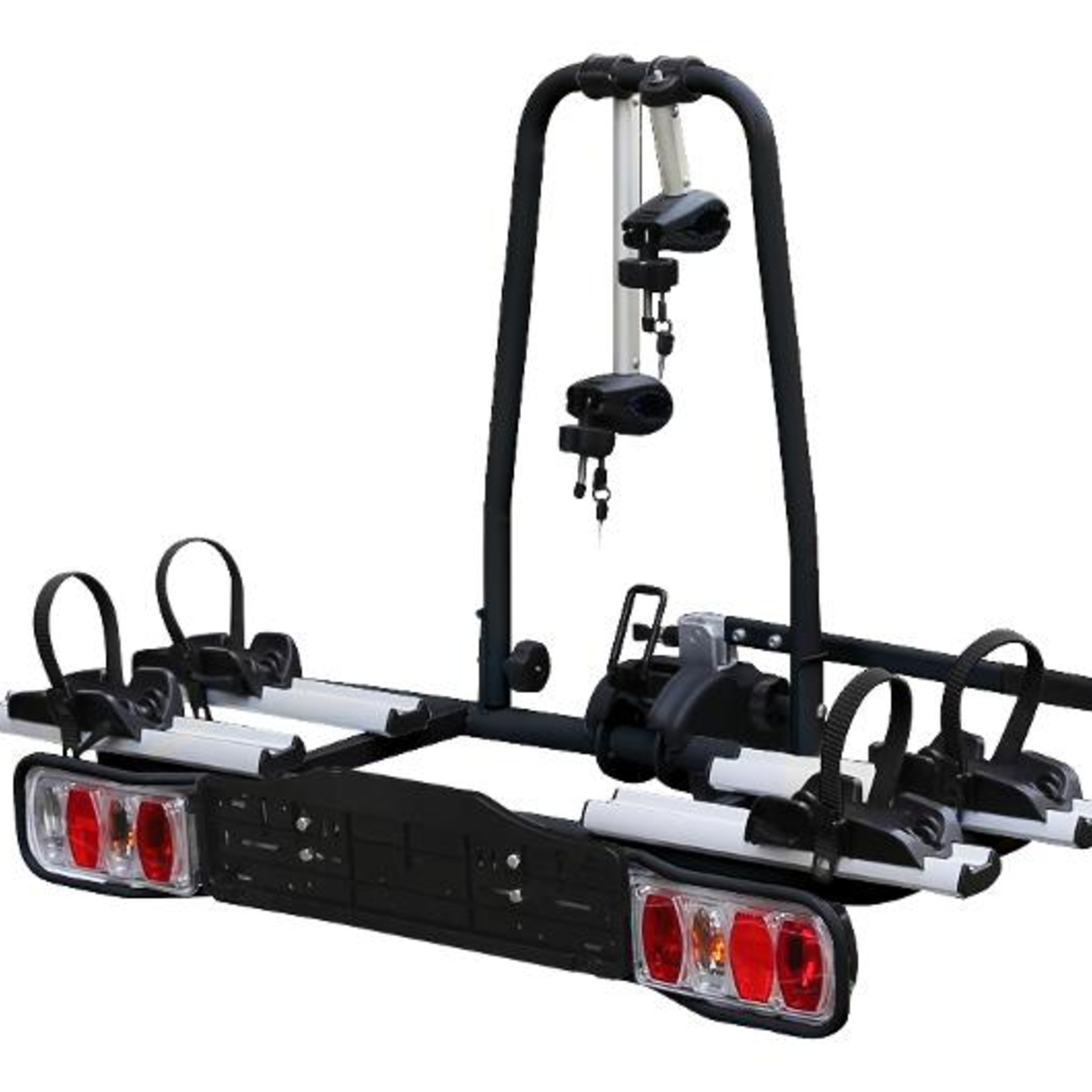 Car Rack Bike Carrier  STOWAWAY  for E-Bikes - Tow Ball Mount, 2 Bikes, Push/Tilt Lever Design