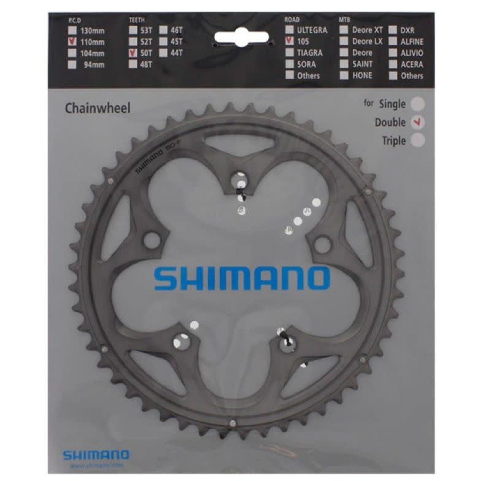 SHIMANO FC-5750 CHAINRING 50T BLACK