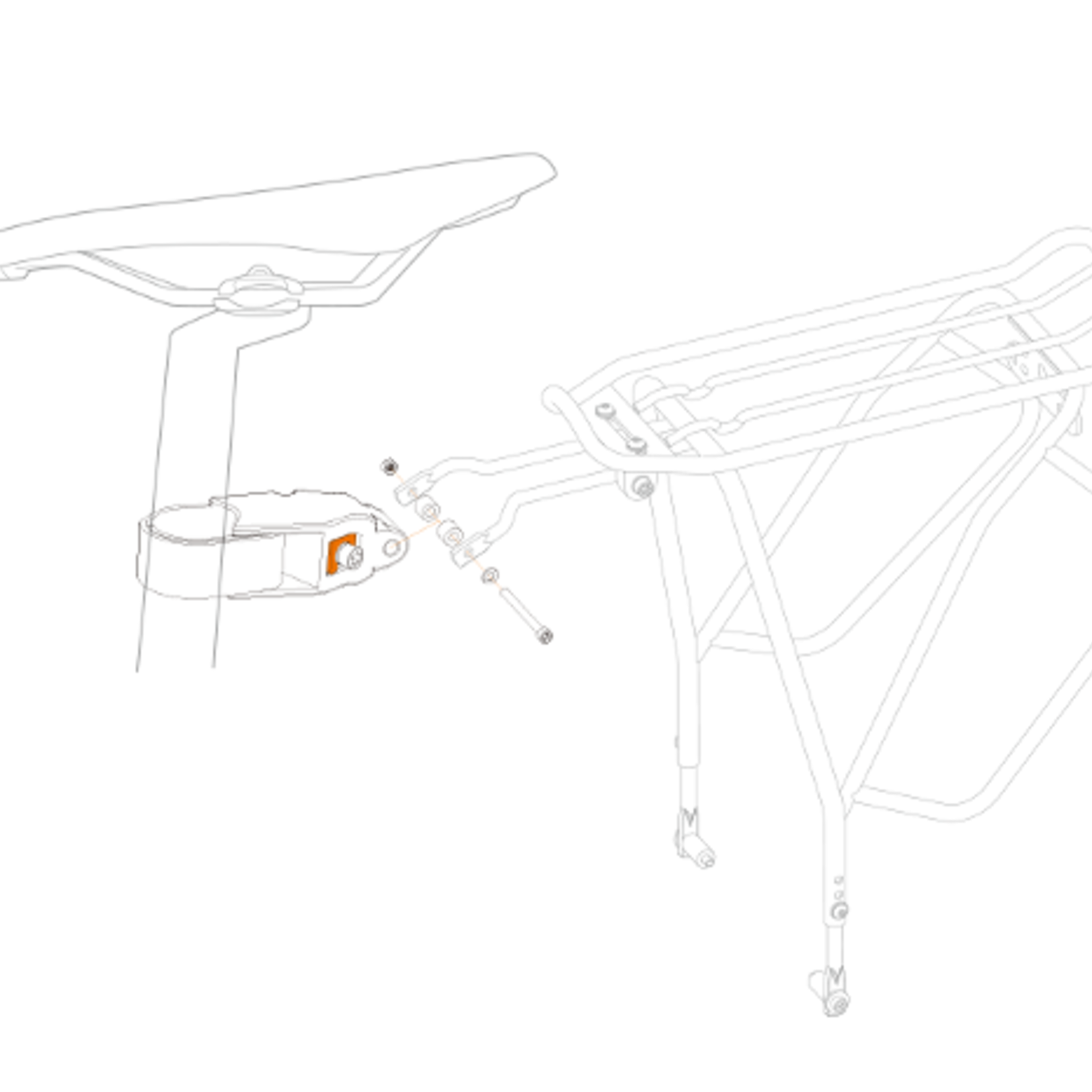 IBERA Pannier Rack Clamp