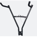 KWT Bike Carrier Car Rack - Tow Ball Mount, 2 Bikes, Angulated Foam Arms, Max 18kg