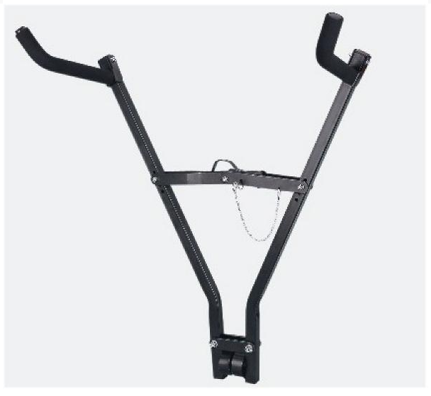 KWT Bike Carrier Car Rack Tow Ball Mount, 2 Bikes, Angulated Foam