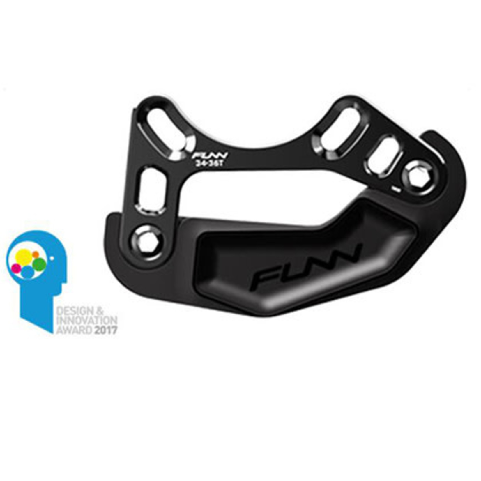 FUNN - Chain Guide - Zippa Lite Bash Guard - ISCG05 Standard - Tooth Capacity: 34T~36T - Black