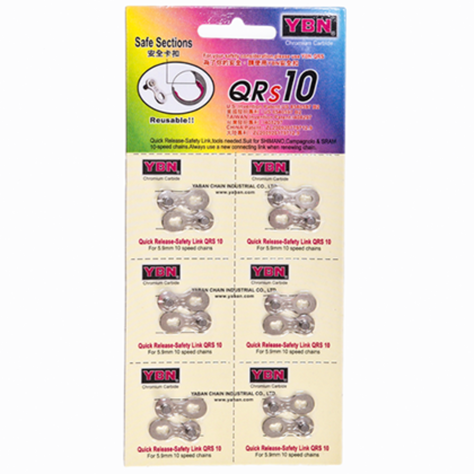 YBN Chain Link 10s 6pcs