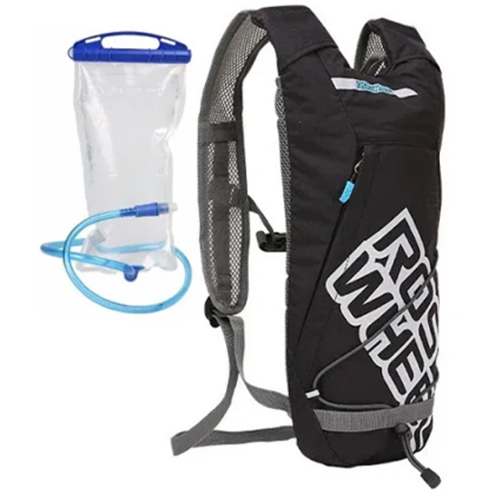 ROSWHEEL Hydration backpack, ultra liteweight black, with 2L Non-Toxic PEVA bladder