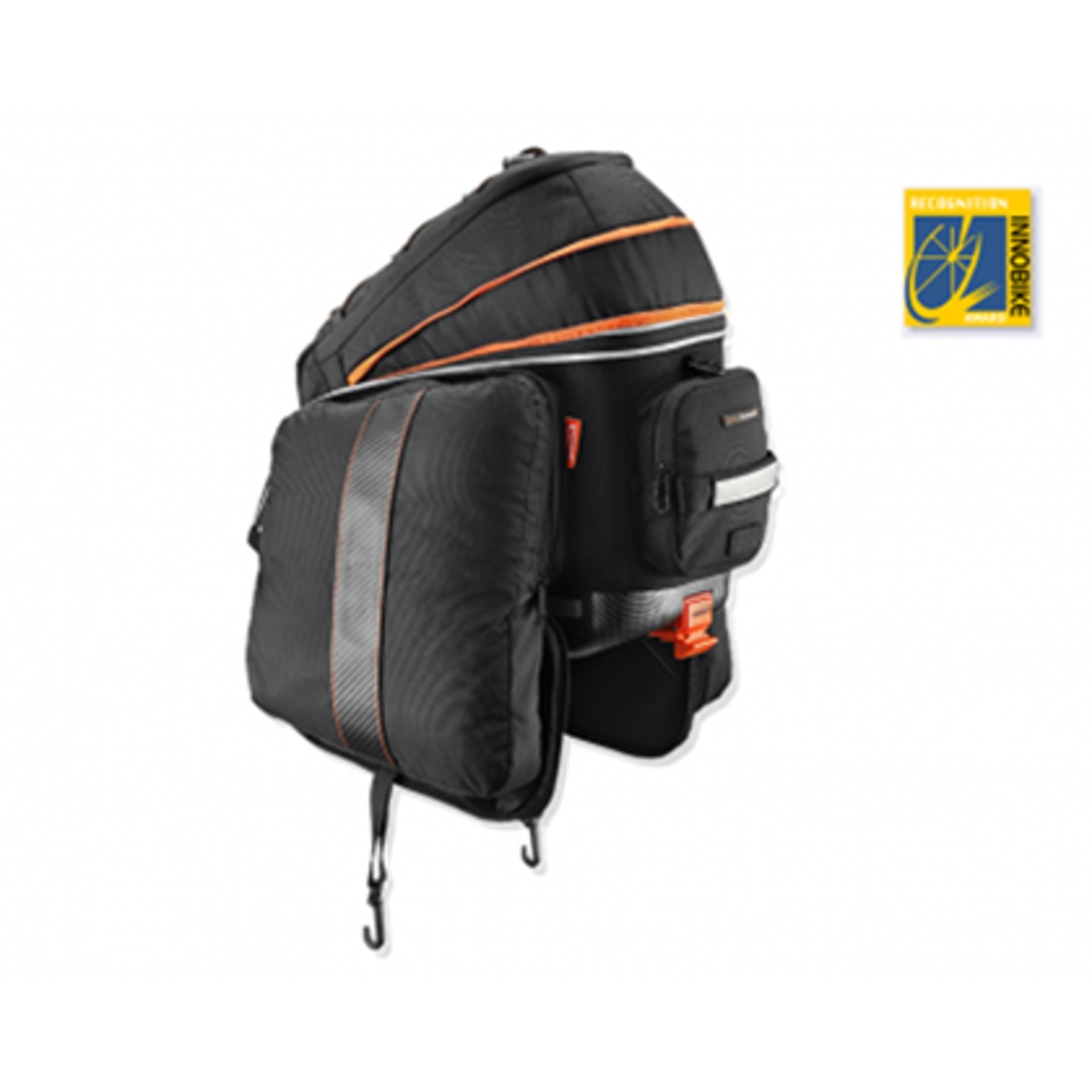 Pannier Premium Bag - Pak Rak Expandable Clip-On Bag With Fold Down Panniers For Racks