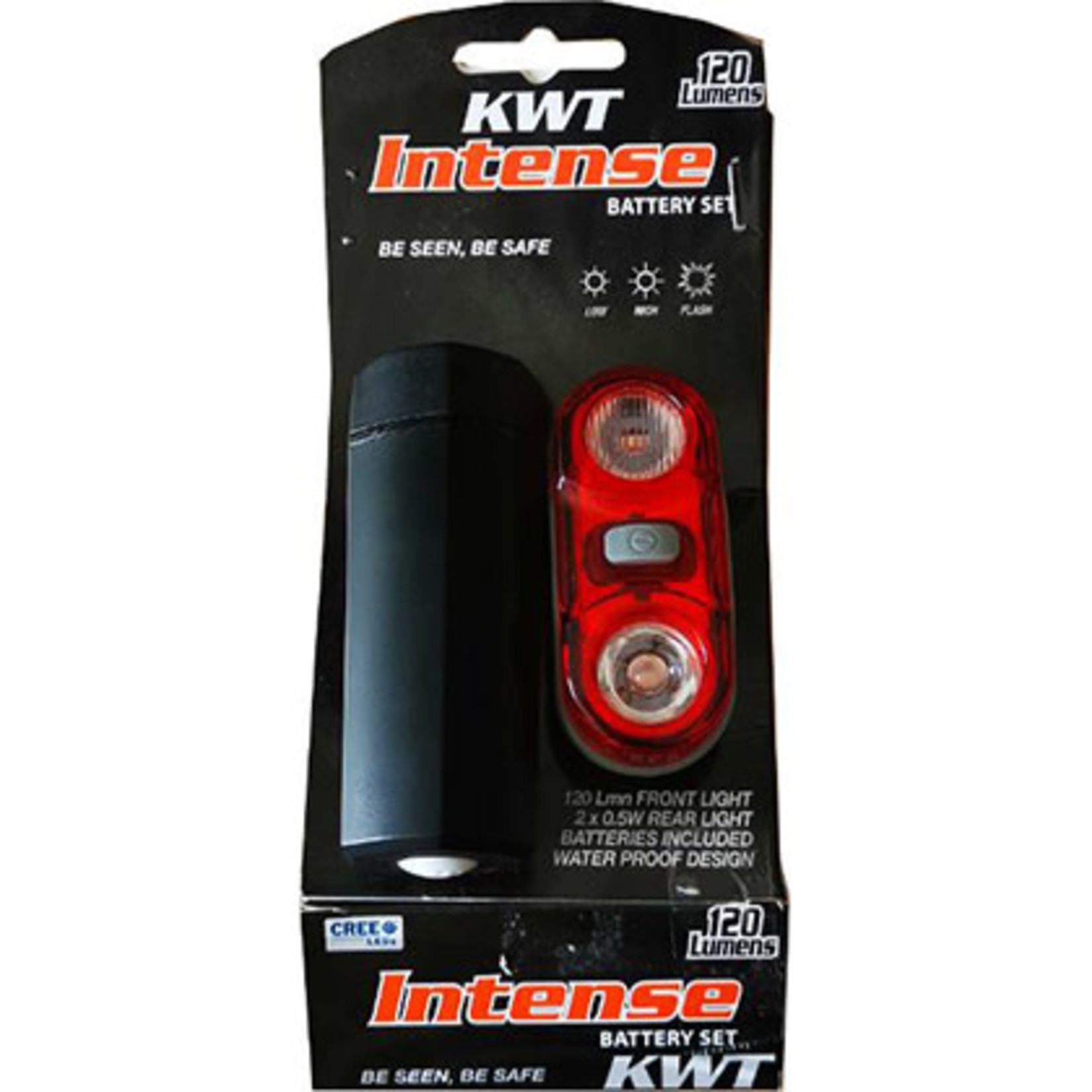 KWT Light Set Battery - F 1 WATT R DUAL FLASH HALF WATT REAR