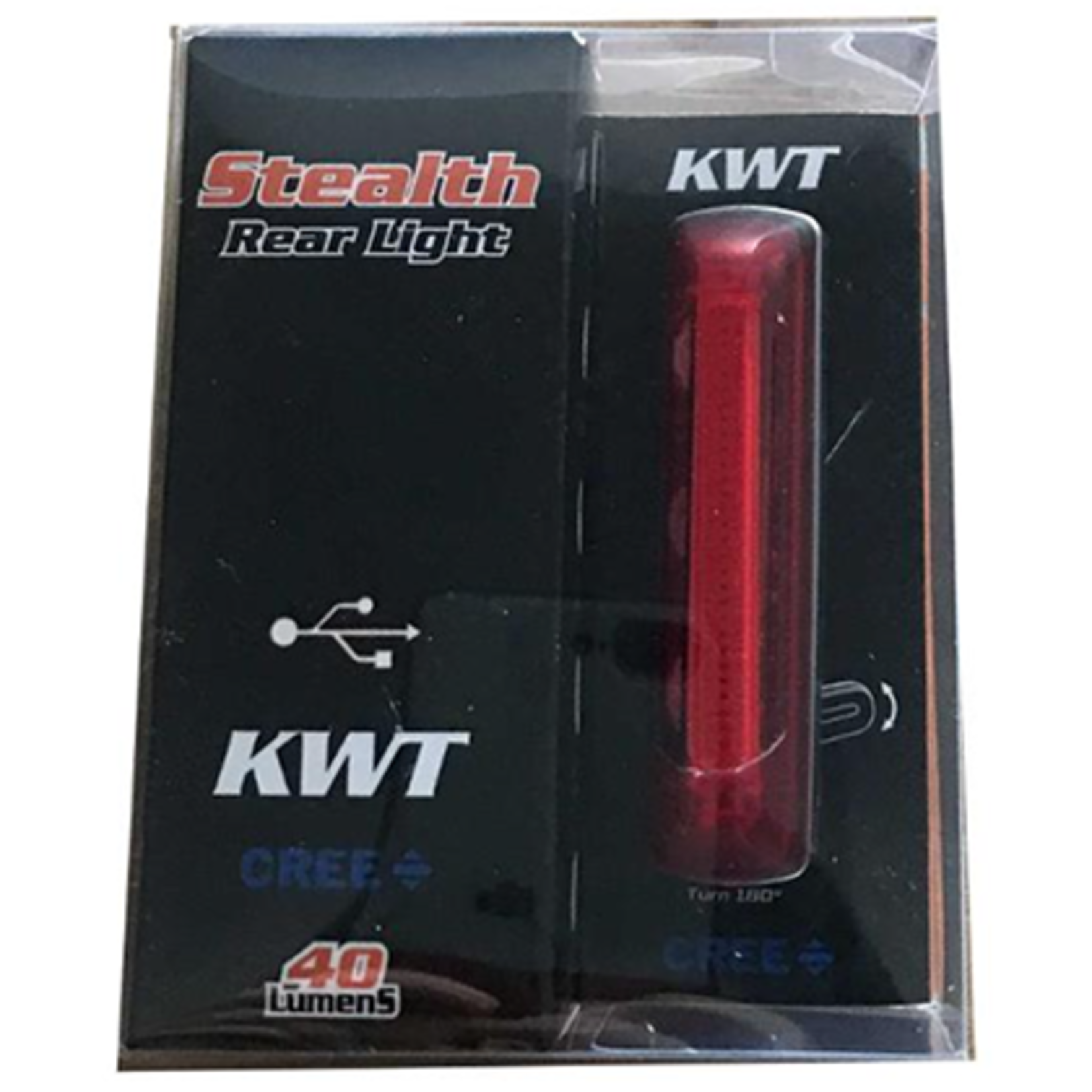 KWT LIGHT USB REAR STEALTH II - 40 lmns