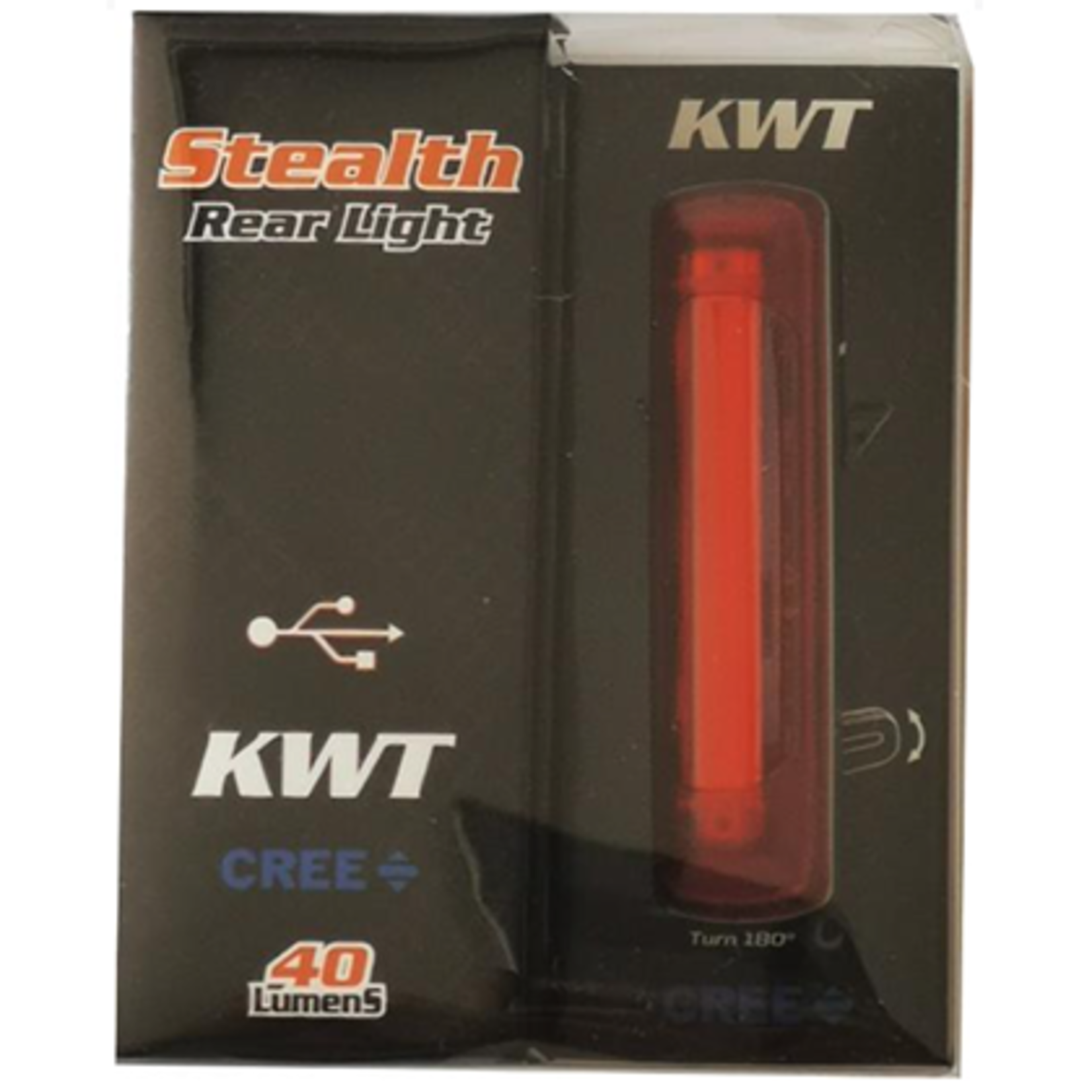 KWT LIGHT USB REAR STEALTH II - 40 lmns