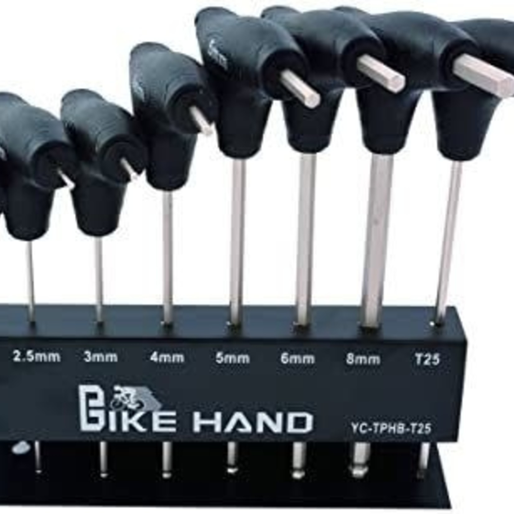 Tool set, twin head wrench (8 Pce set in Storage cradle) 2-8mm hex & T25