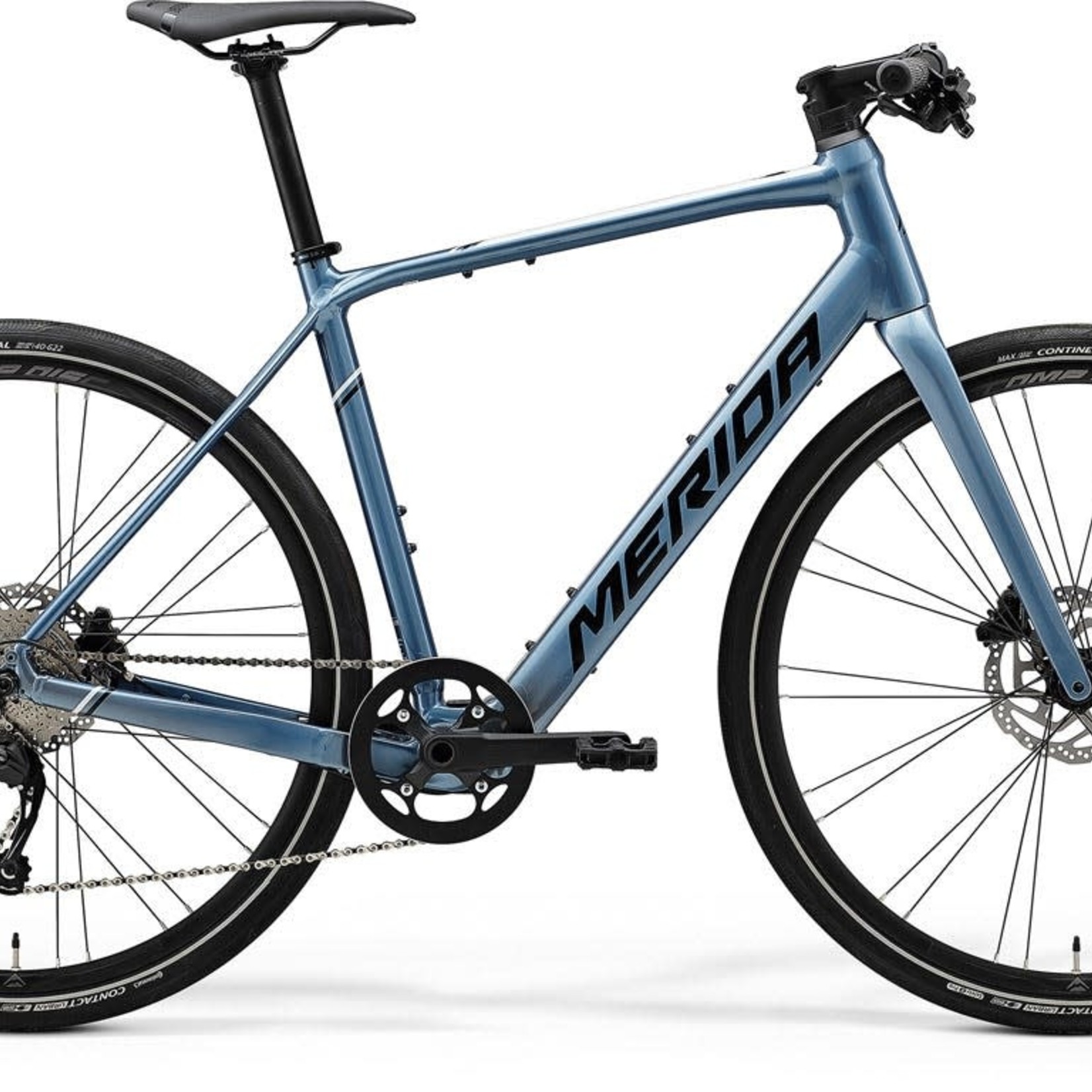 MERIDA Merida eSpeeder 200 Electric Flat Bar Road Bike Steel Blue/Silver/Black (2021)