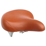 SADDLE, CRUISER,  BROWN W/CP  SPRINGS (now with Hang sell tie-card), 250 x 260mmL