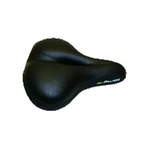 Saddle, Ladies Comfort, Vinyl Top, Memory Foam, highly recommended for "upright riding" 220 x 200mm, BLACK