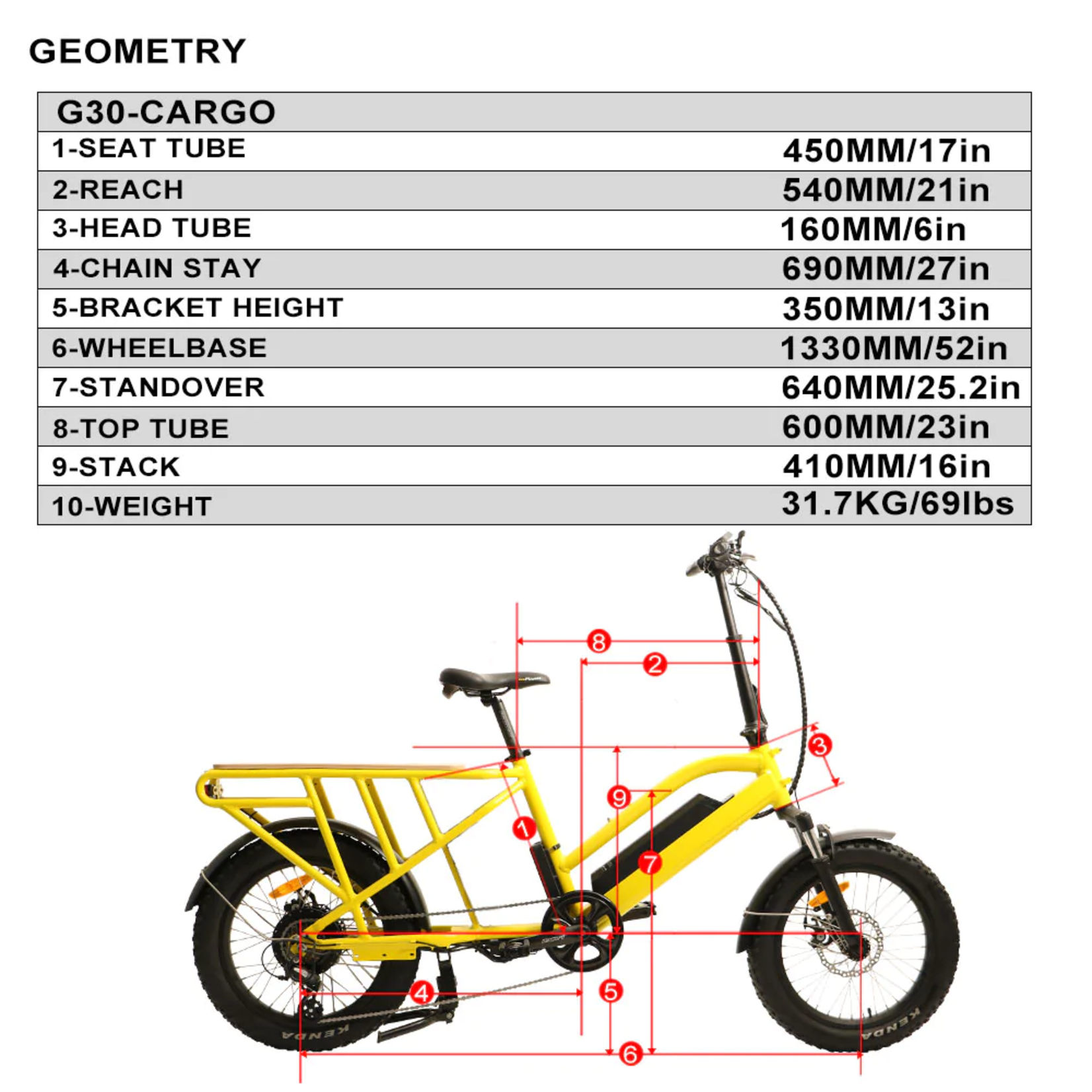 EUNORAU EUNORAU  G30-CARGO ELECTRIC BIKE