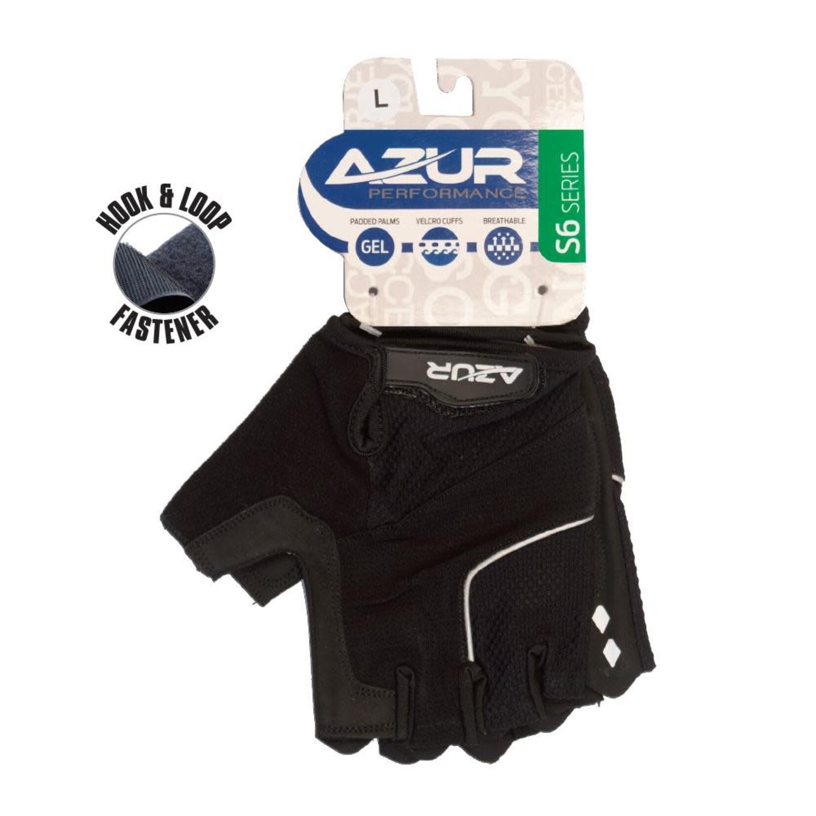 GLOVES-AZUR S6 AZUR GLOVE S6 BLACK LARGE