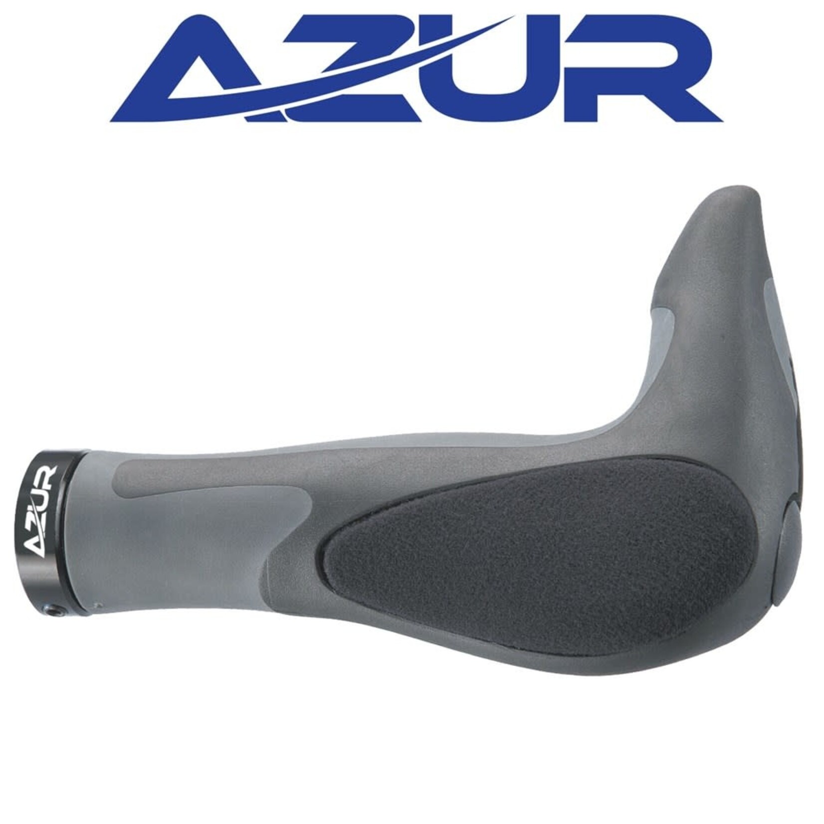 HANDLEBAR GRIPS MTB H/BAR GRIP AZUR ERGO W/BAR END