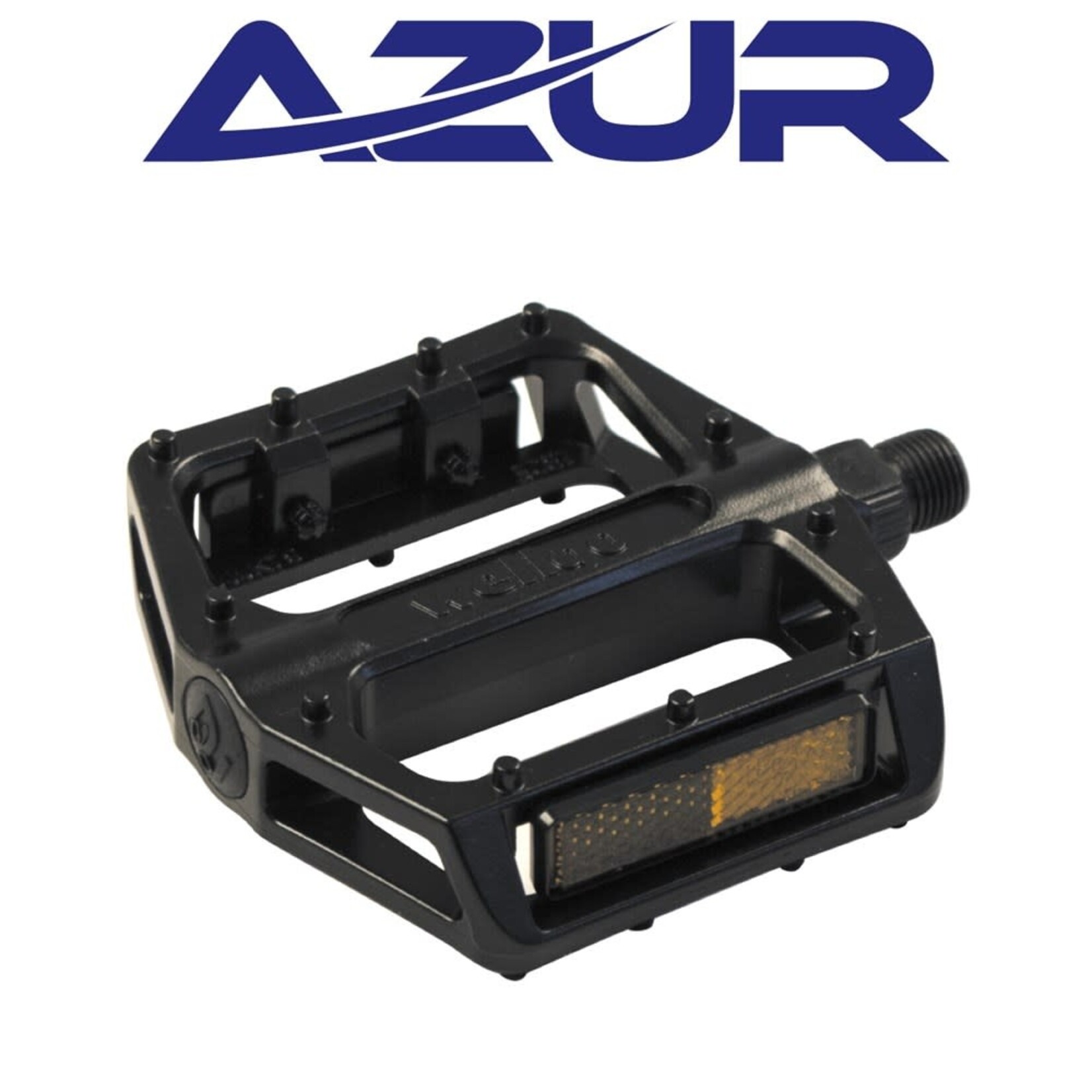 PEDALS - BMX/JUVENILE Azur Pedal Fort Alloy Black 9/16"