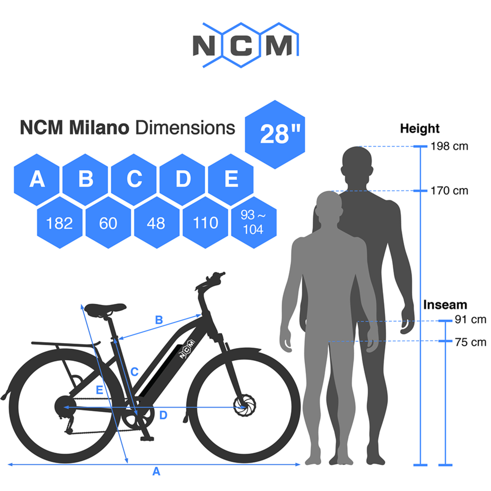 NCM NCM Milano - Second Hand Trekking E-Bike 48V 13Ah