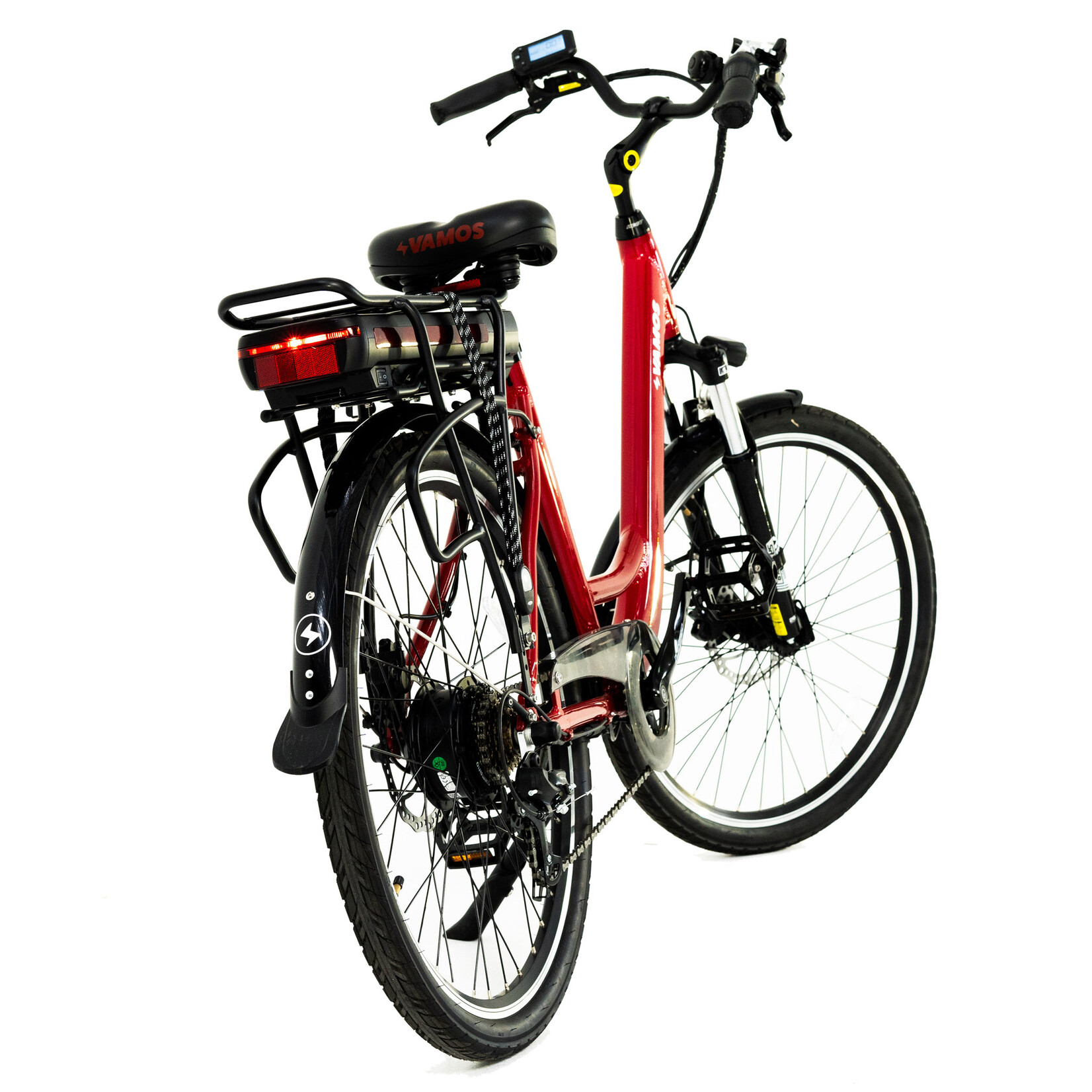 VAMOS BIKES (Brisbane Only) EL RAPIDO 2023 - DAILY COMMUTER - 36V/13Ah Battery (Red)