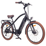 NCM NCM Cru7 Cruiser Electric Bike, 500W, E-MTB, 48V 19Ah 912Wh Battery [Matt Black]