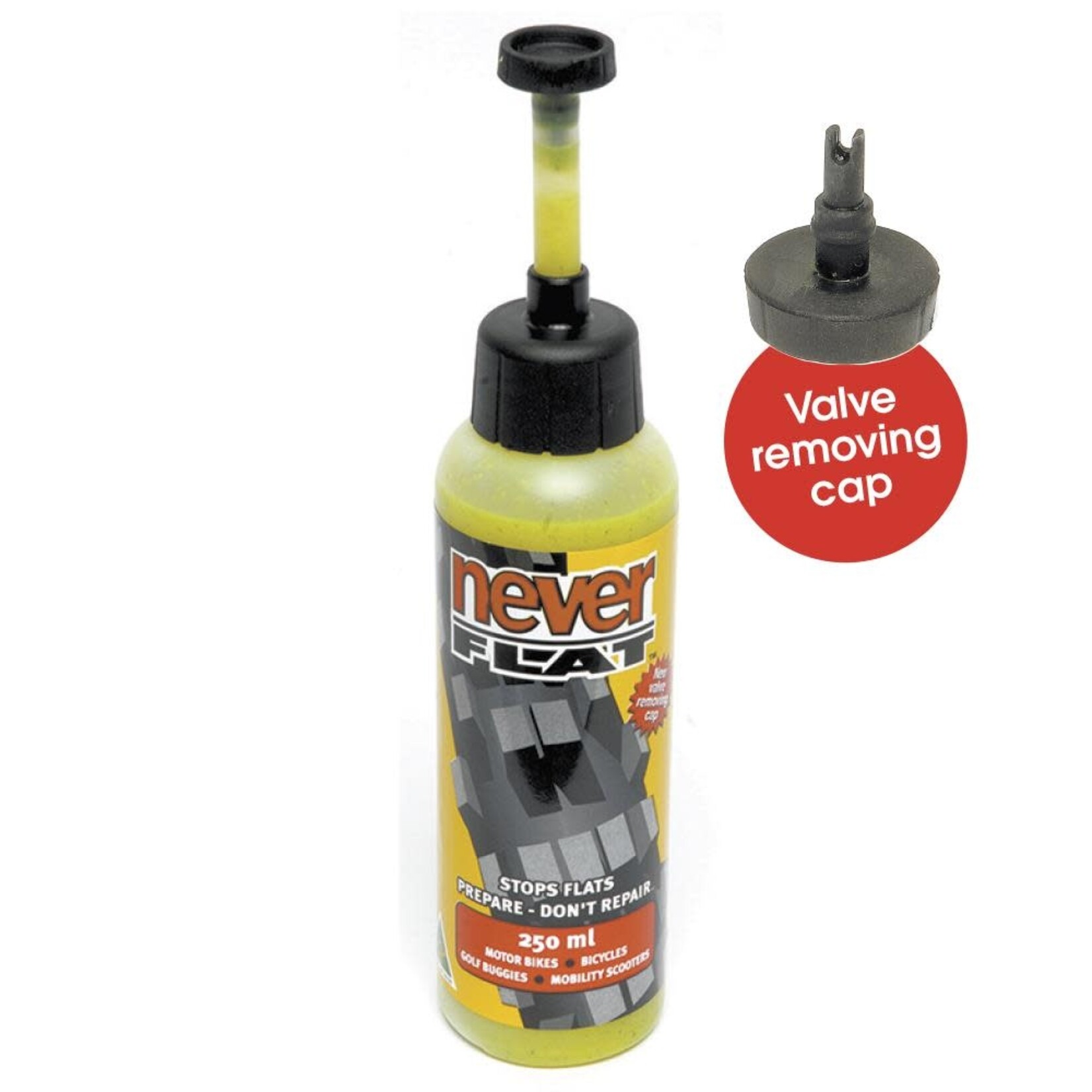 PUNCTURE & TUBE PROTECTION NEVER FLAT SEALANT 250ml(12)