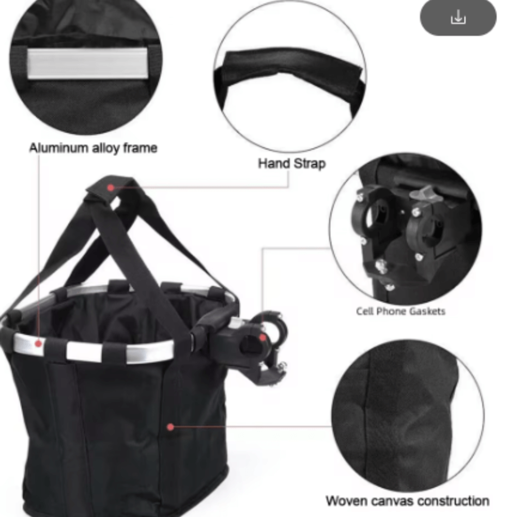 KLICKfix Reisenthel Bike Basket Folklore