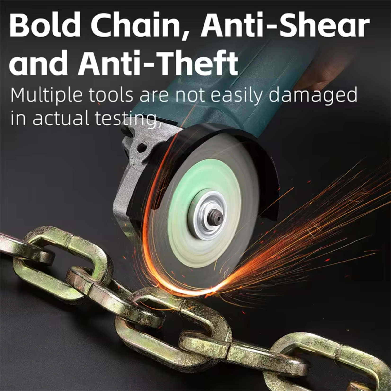 WEST BIKING Heavy Duty 4KG Bike Chain Lock with Padlock & Two Keys