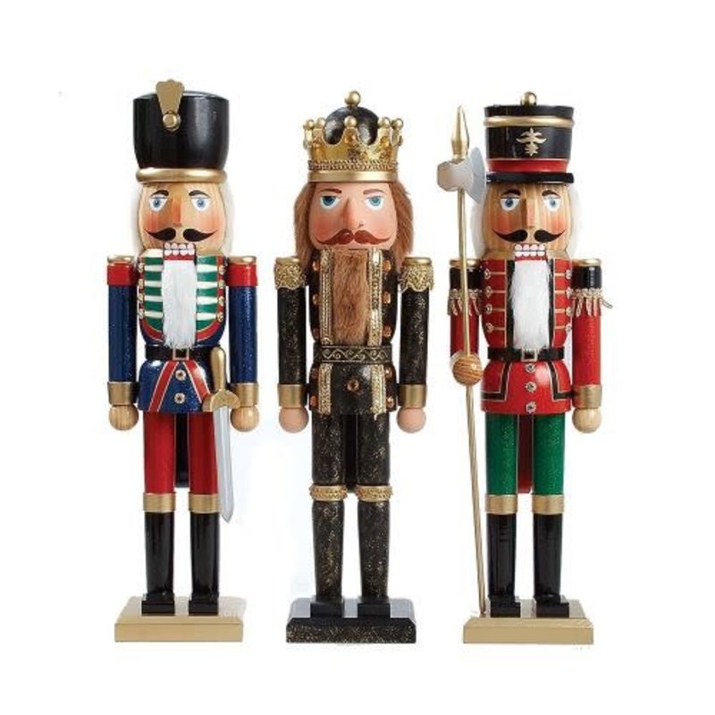 20"WDN SOLDIER/KING NUTCRACKERS