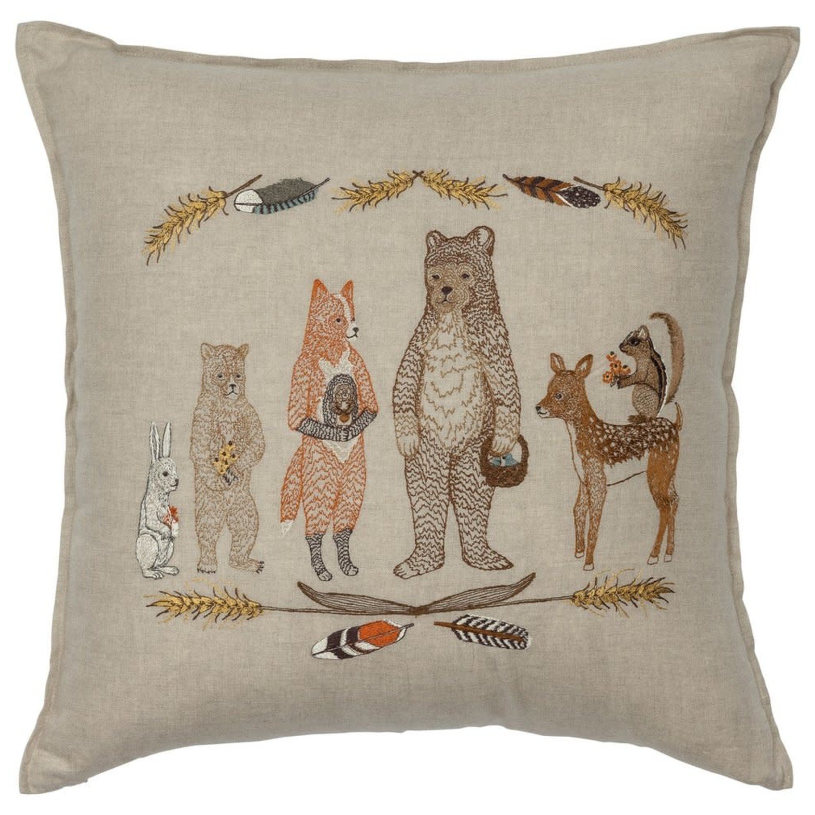 Pillows - Embroidered Woodland Welcome Pillow