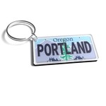 Keychains Portland License Plate Keychain