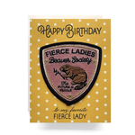 Greeting Cards - Birthday Fierce Lady Patch Birthday