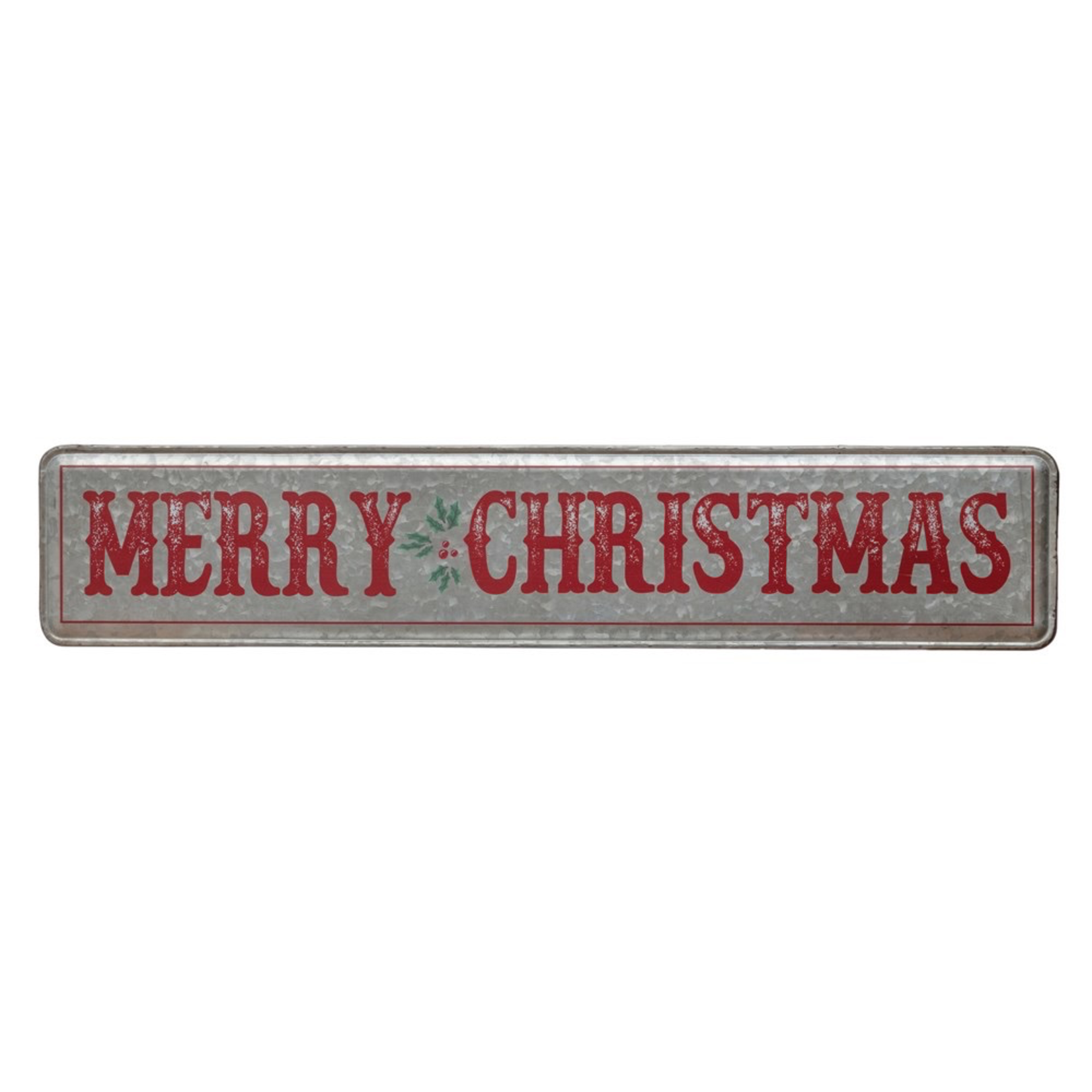 Plaques Galv Metal Merry Christmas