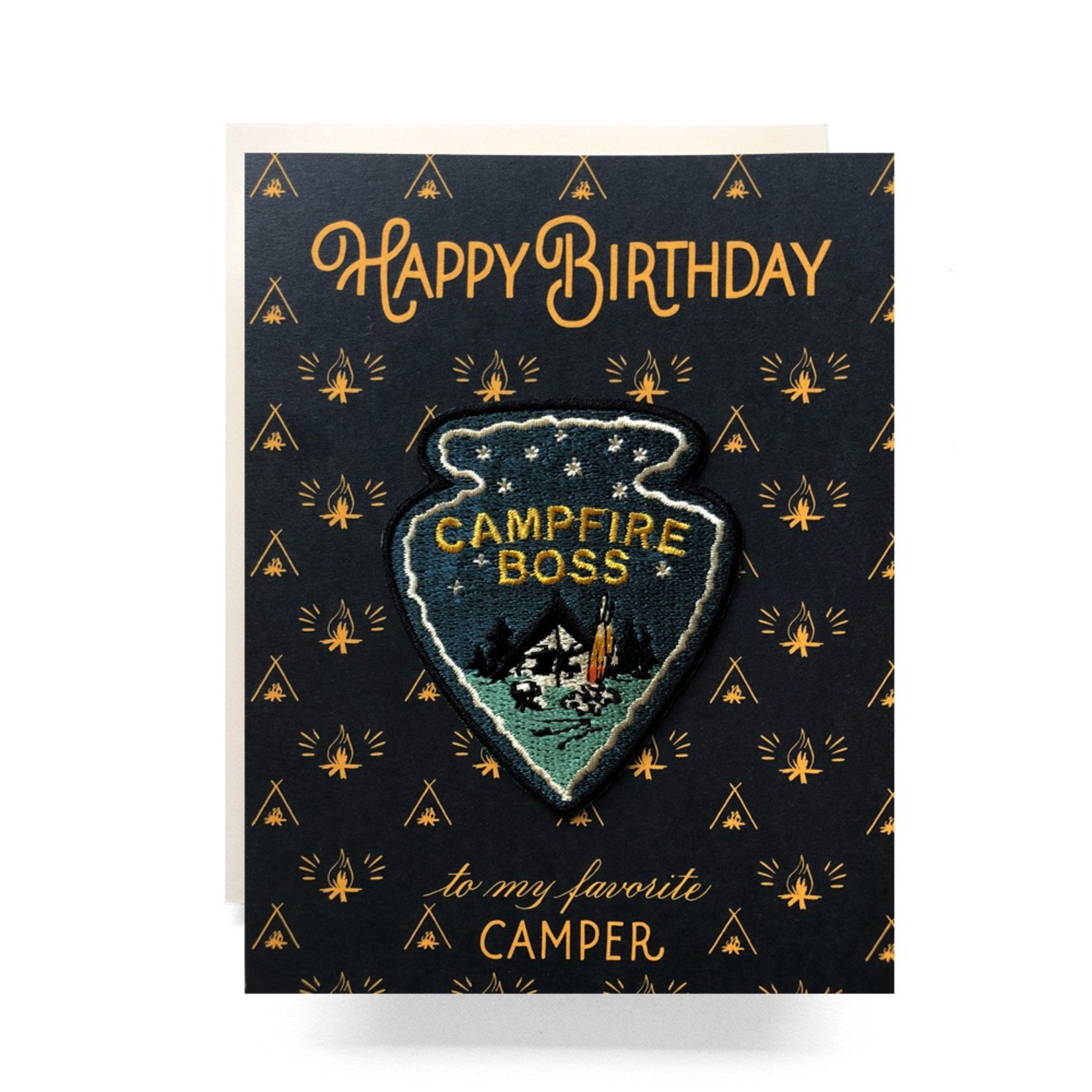 Greeting Cards - Birthday Campfire Boss Patch Birthday