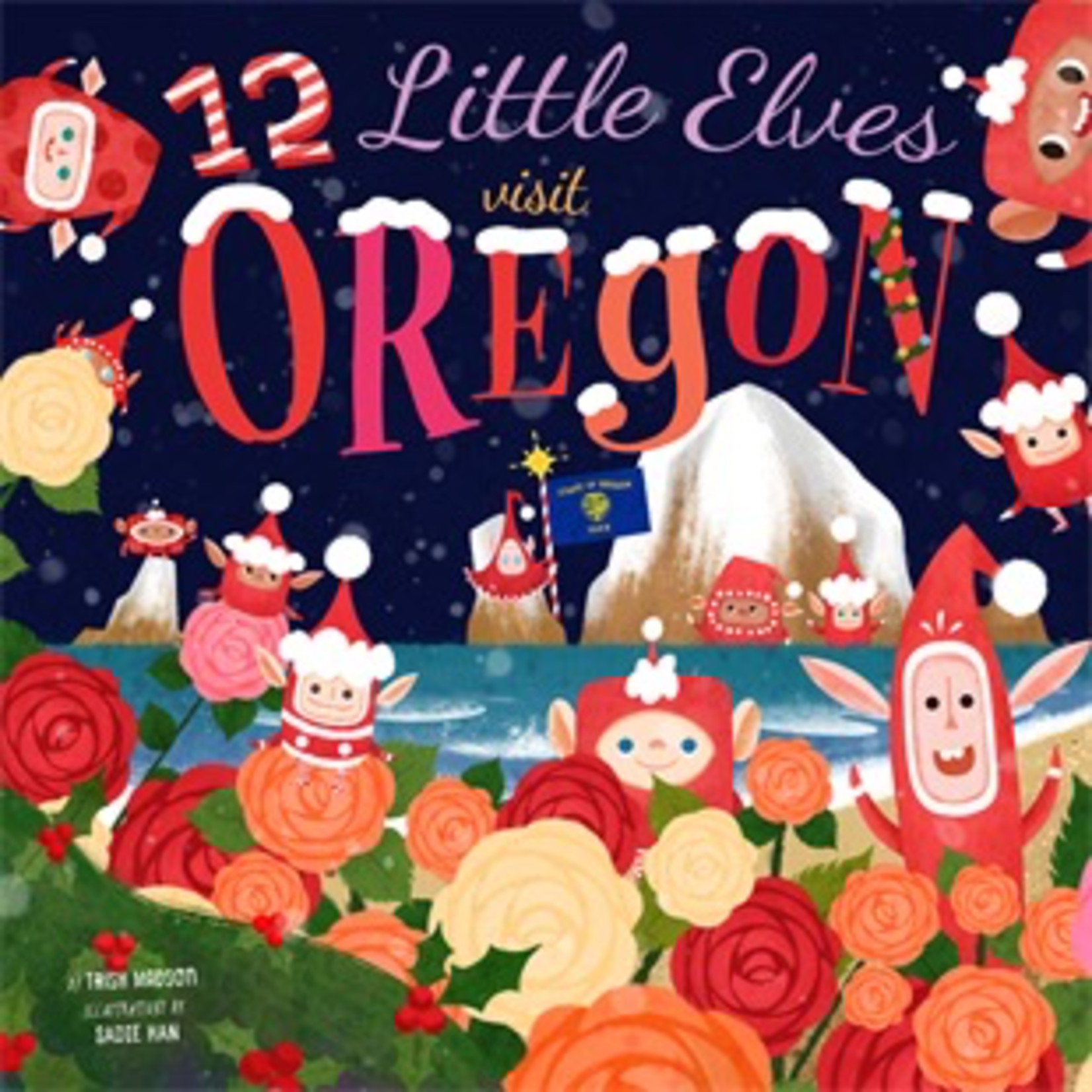 Books - Kids 12 Little Elves Visit Oregon