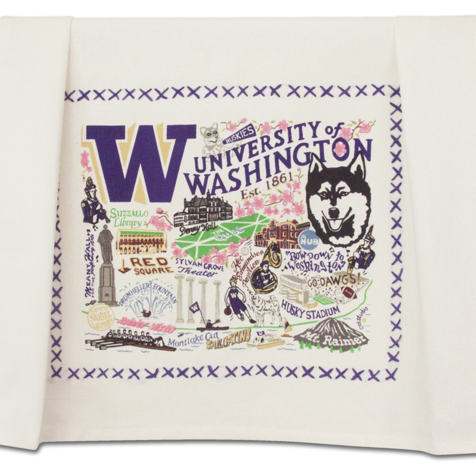 Dish Towels U OF WA Huskies Dish Towel