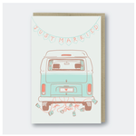 Greeting Cards - Wedding Just Married Camper Van