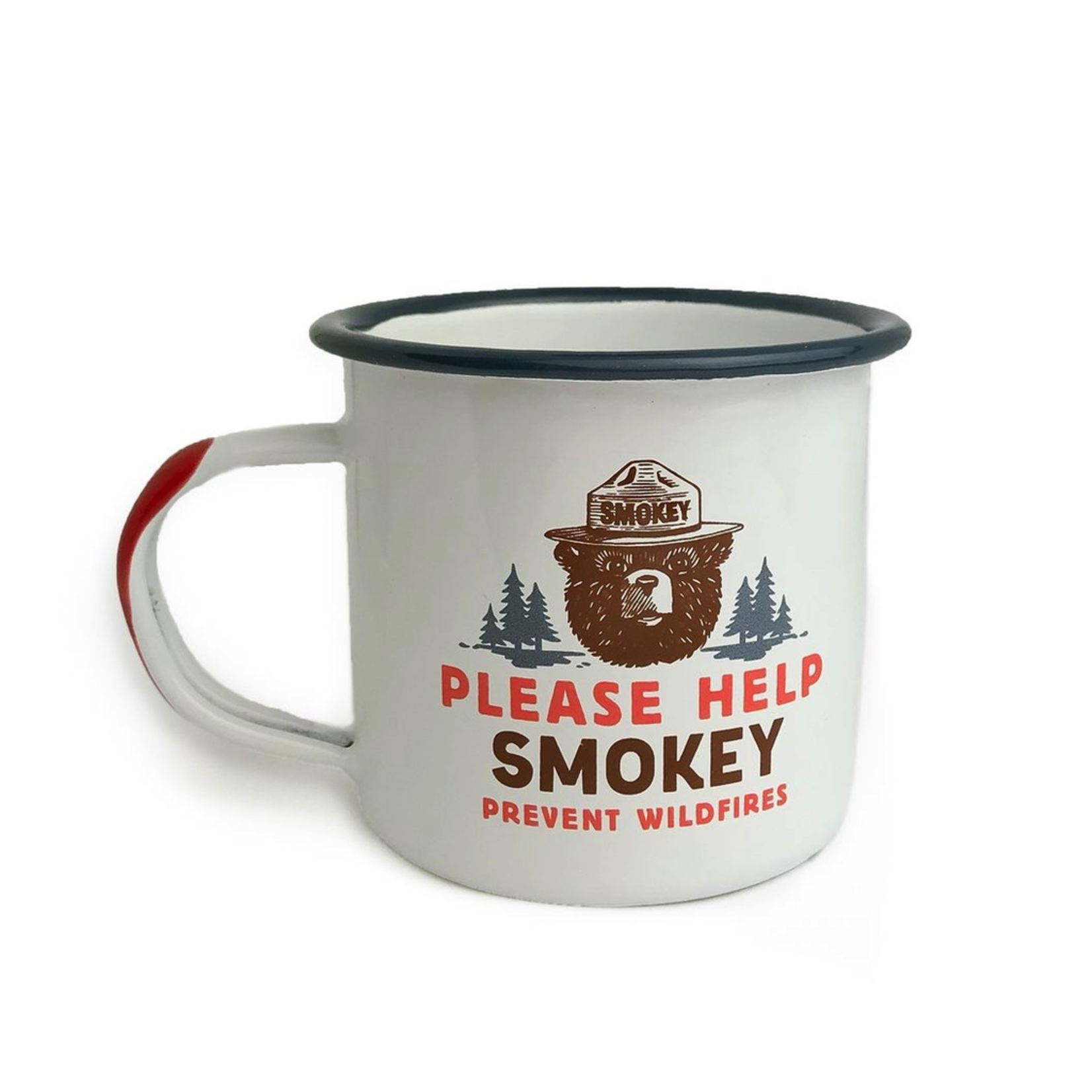 Enamelware Smokey Bear Enamel Mug