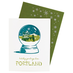Greeting Cards - Local Portland Snowglobe