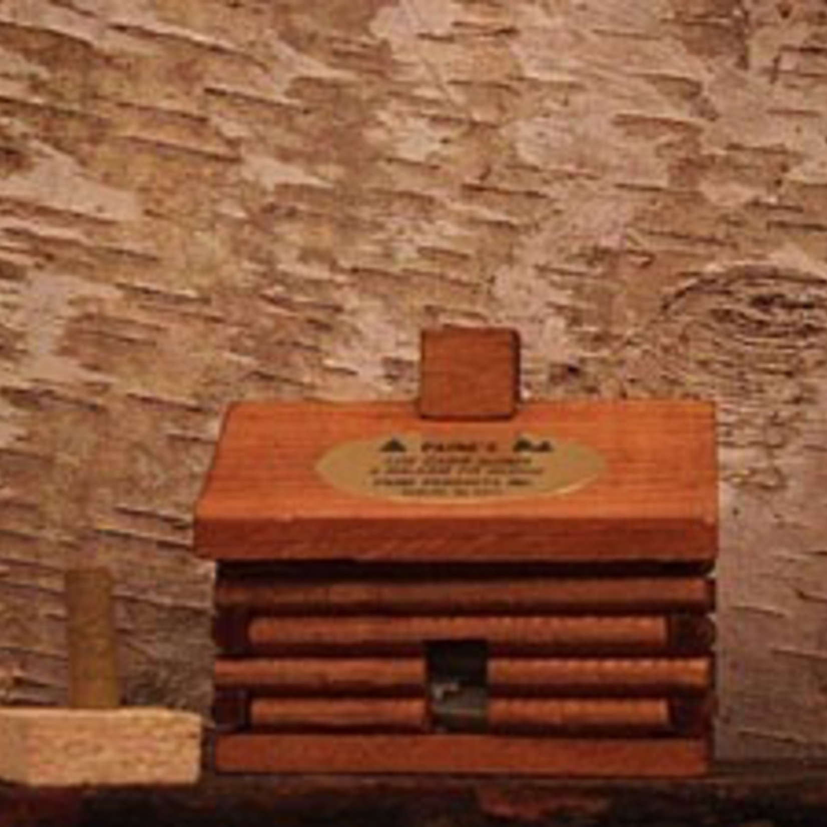 Incense Log Cabin Burner w/10 Balsam Logs