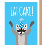 Greeting Cards - Birthday Eat Cake Raccoon Birthday