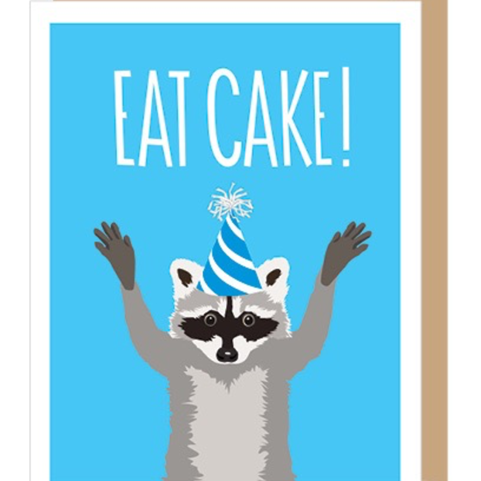 Greeting Cards - Birthday Eat Cake Raccoon Birthday