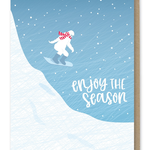 Greeting Cards - Christmas Enjoy The Season Sasquatch Holiday