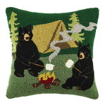 Pillows - Hooked Campfire Bears