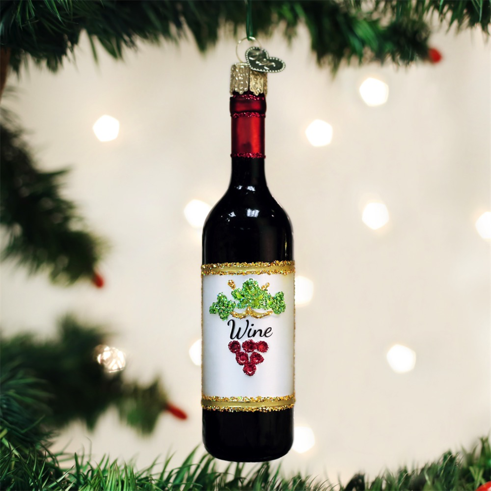 Ornaments Red Wine Bottle