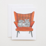 Greeting Cards - General Cozy Chair Reading Mice