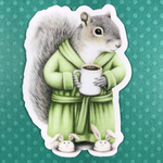 Stickers Coffee Squirrel