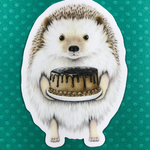 Stickers Hedgehog With Cake