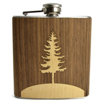Flasks Tree Wood Flask FINAL SALE