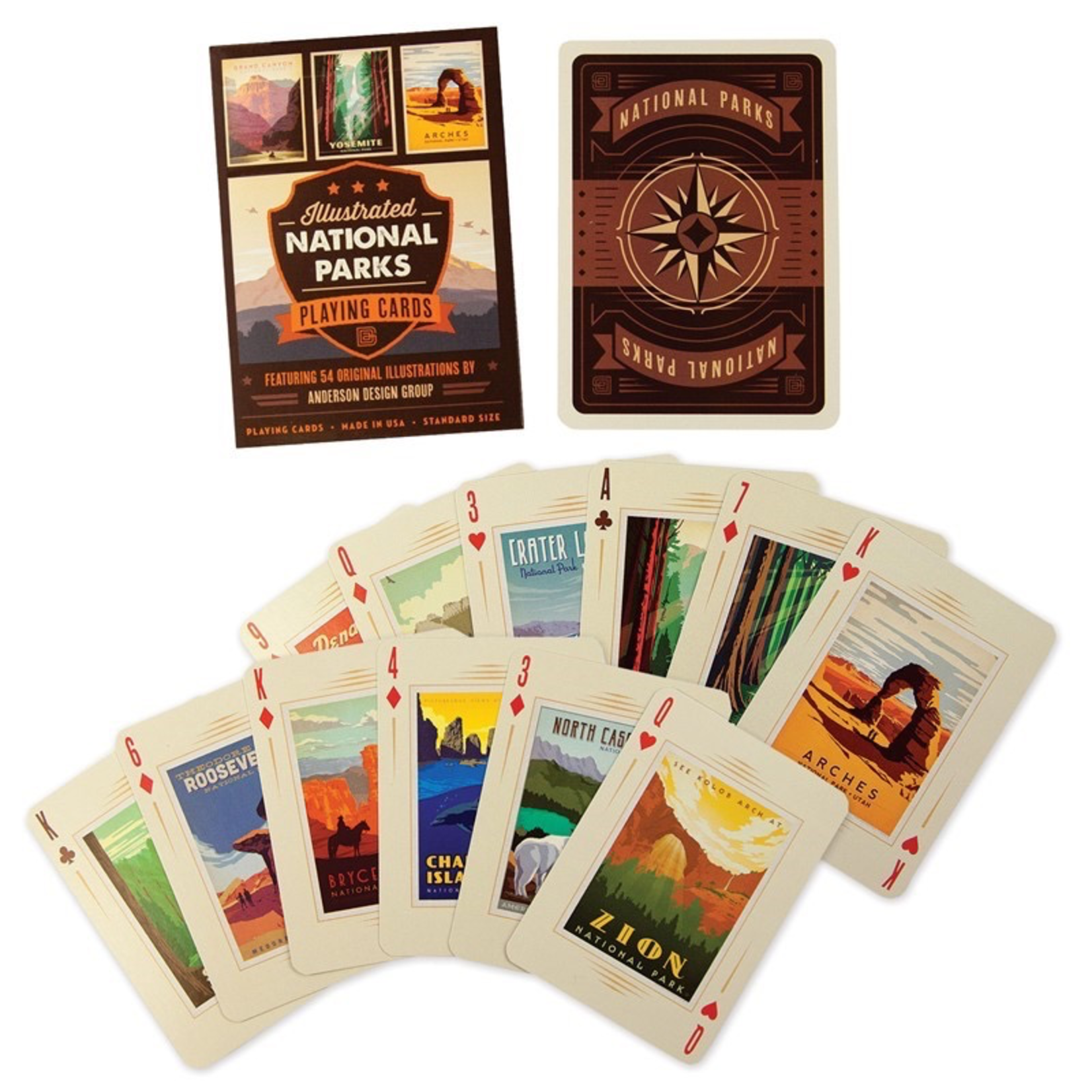 Games National Parks Playing Cards
