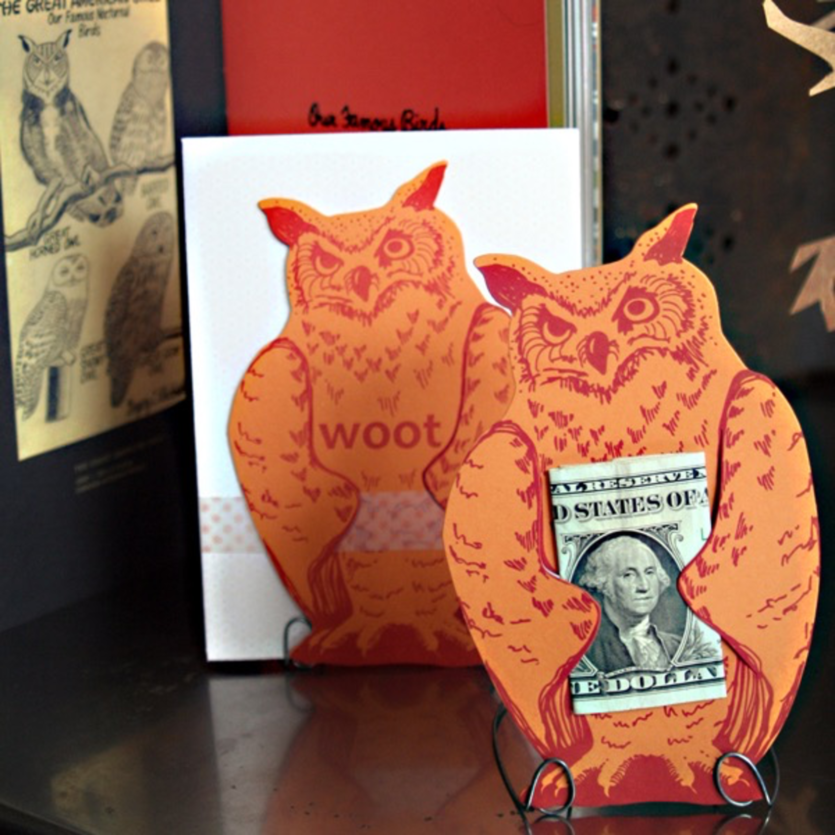 Greeting Cards - Congrats Woot Owl Die-Cut Card